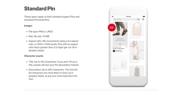 How to size your blogpost images for Pinterest Pins