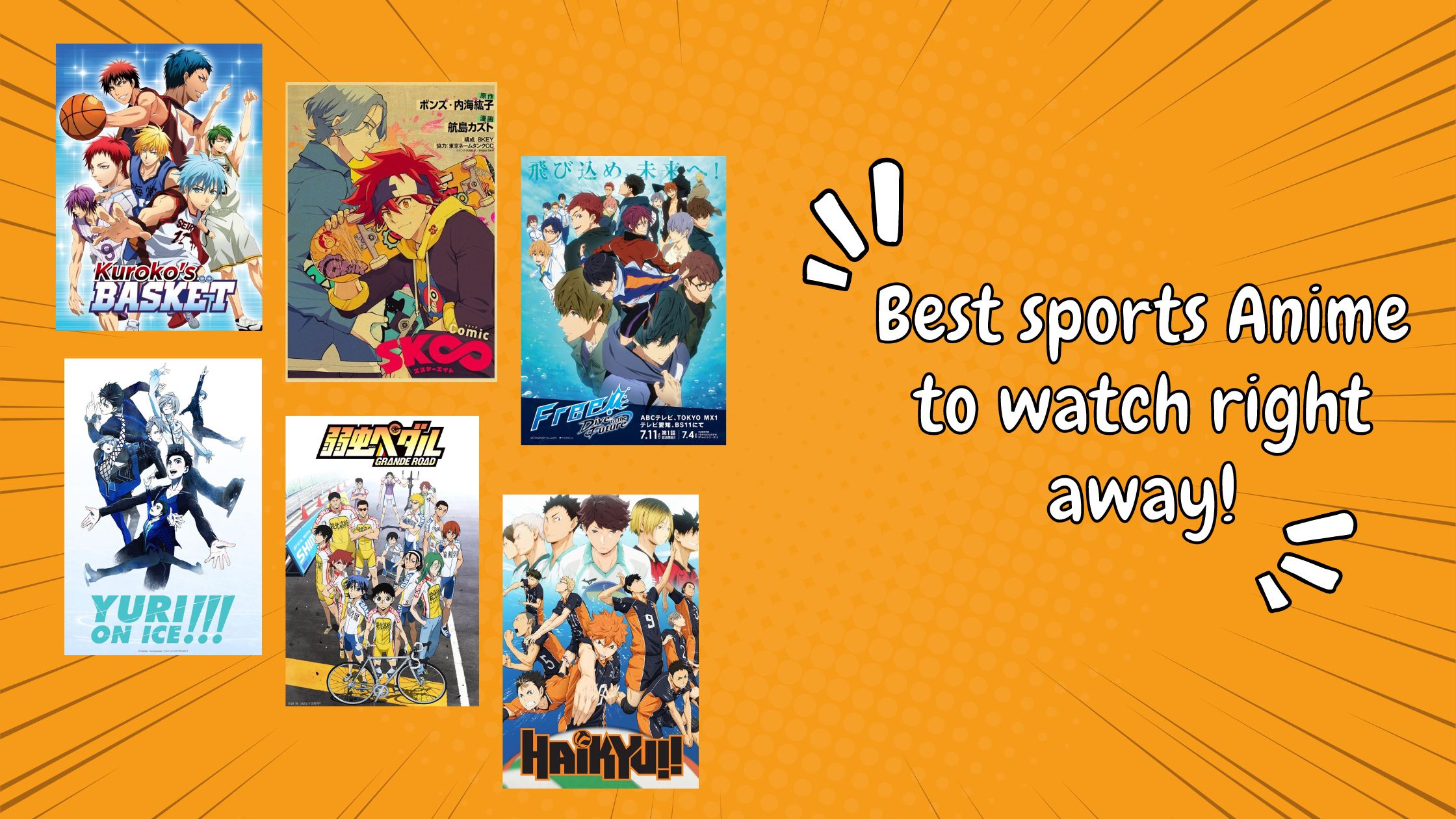 Best sports Anime to watch right away!