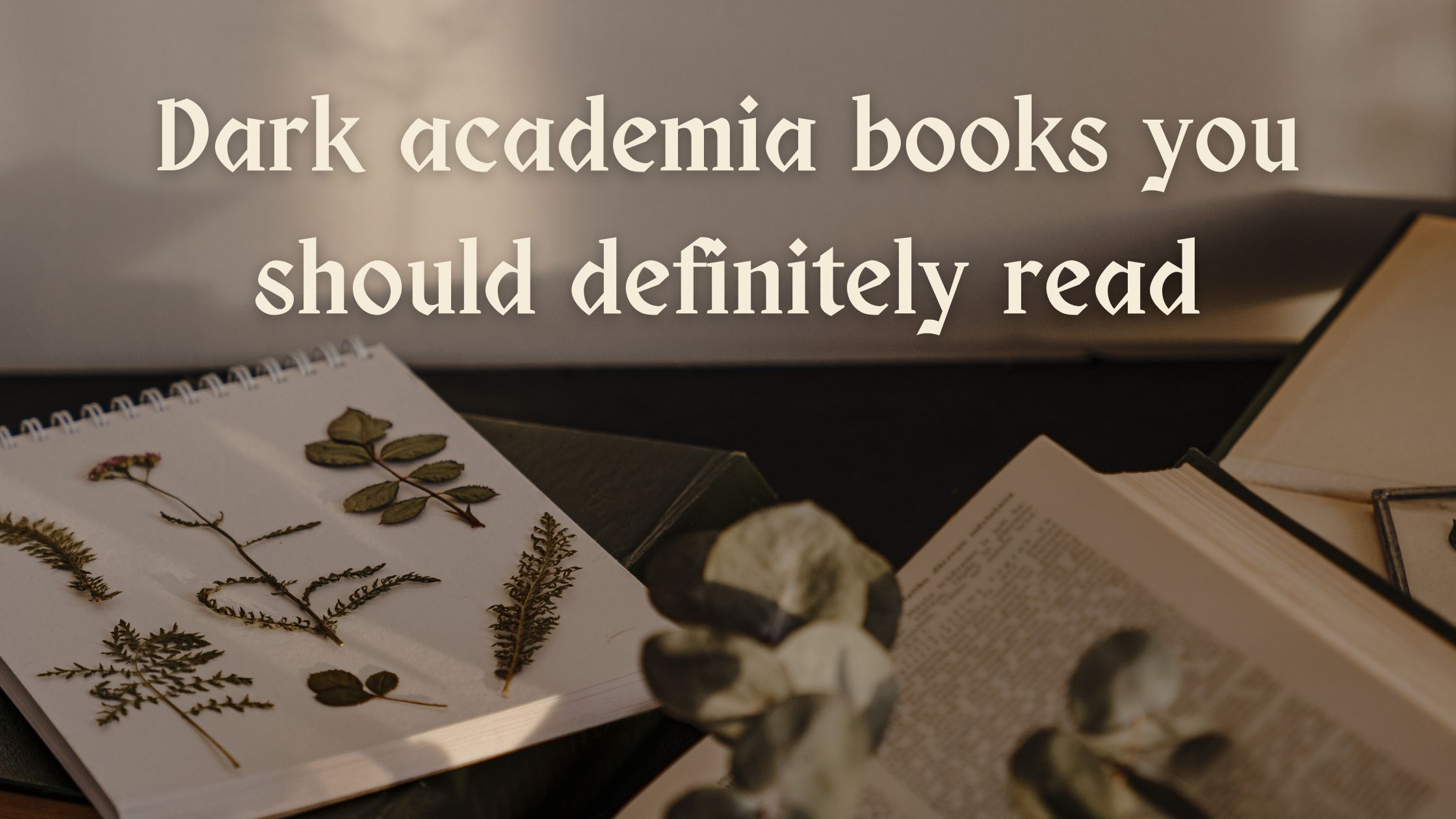 Dark academia books you should definitely read
