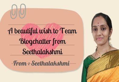 A beautiful wish to Team Blogchatter from Seethalakshmi