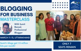 Earn through blogging | The masterclass at The Himalayan Writing Retreat  