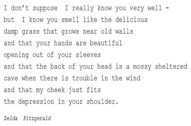 Zelda Fitzgerald to F Scott Fitzgerald