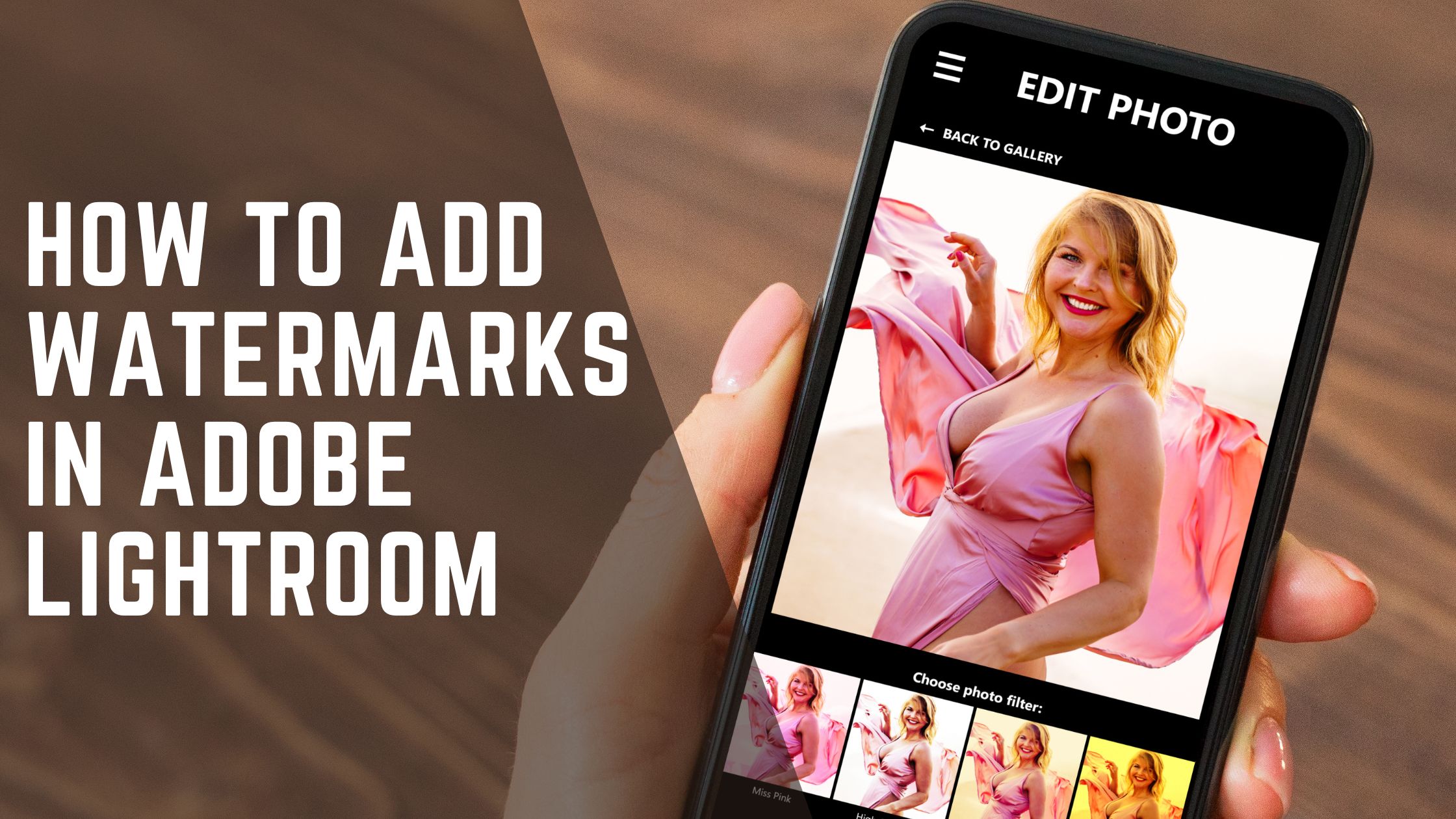How to add watermarks in adobe lightroom