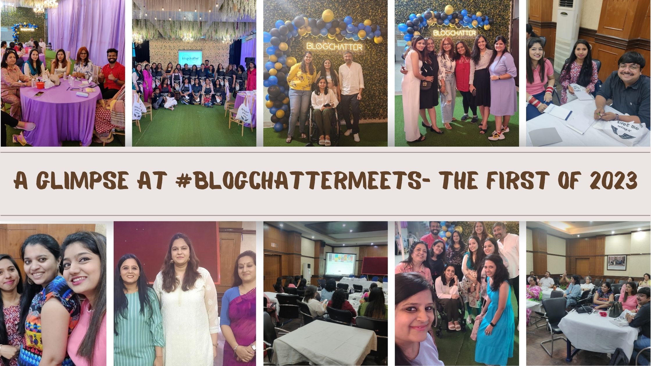 A glimpse at #BlogchatterMeets- the first of 2023