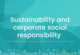 Sustainability and Corporate Social Responsibility