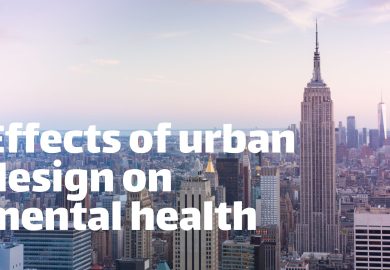 Effects of urban design on mental health