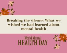 Breaking the silence: What we wished we had learned about mental health