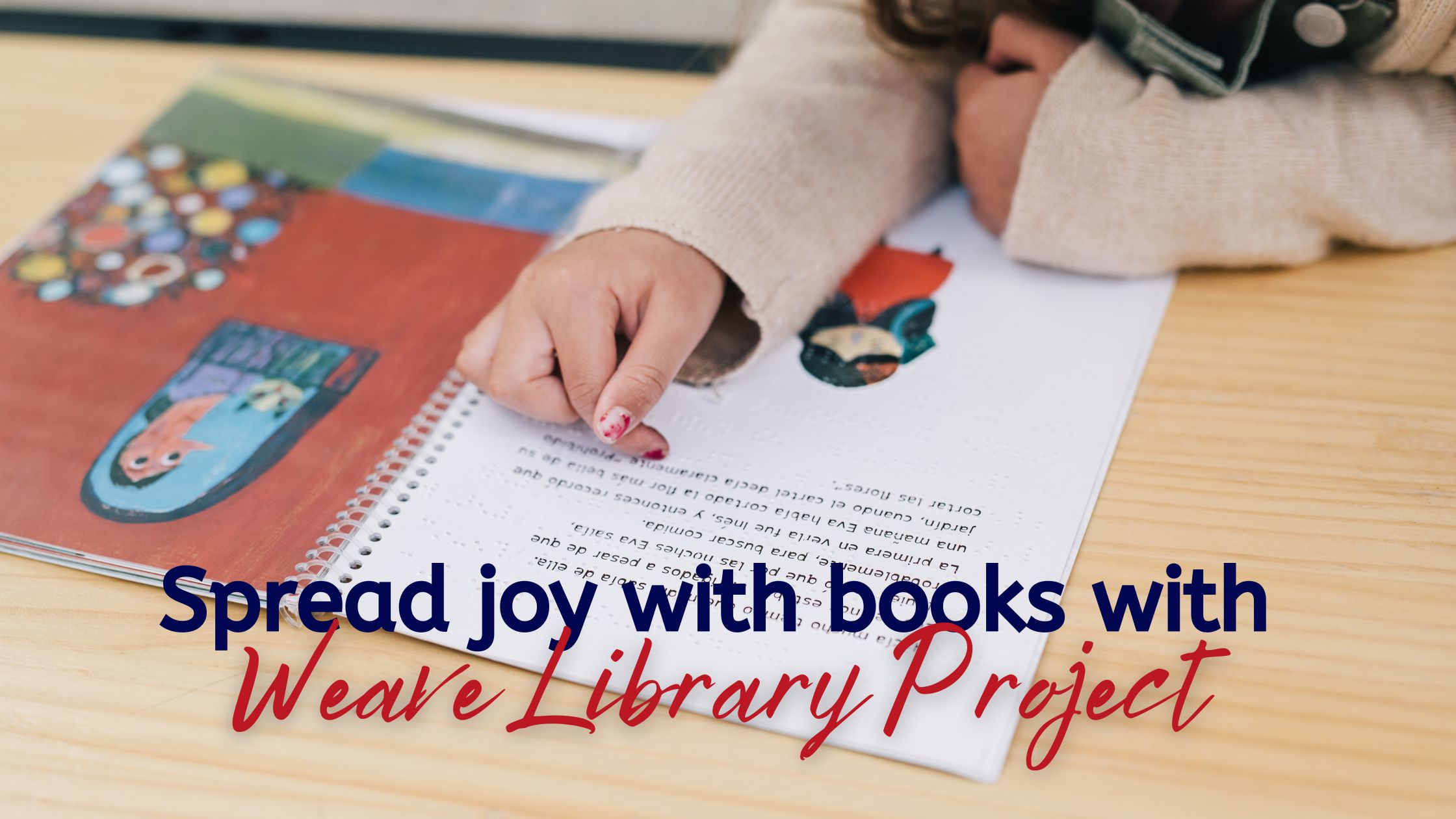 Spread joy with books with Weave Library Project