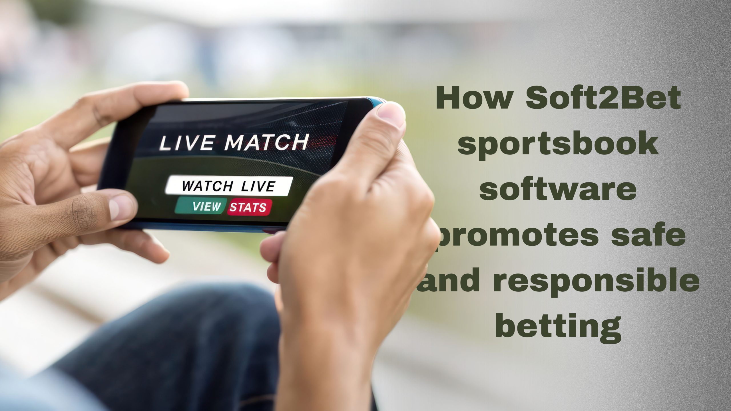 How Soft2Bet sportsbook software promotes safe and responsible betting