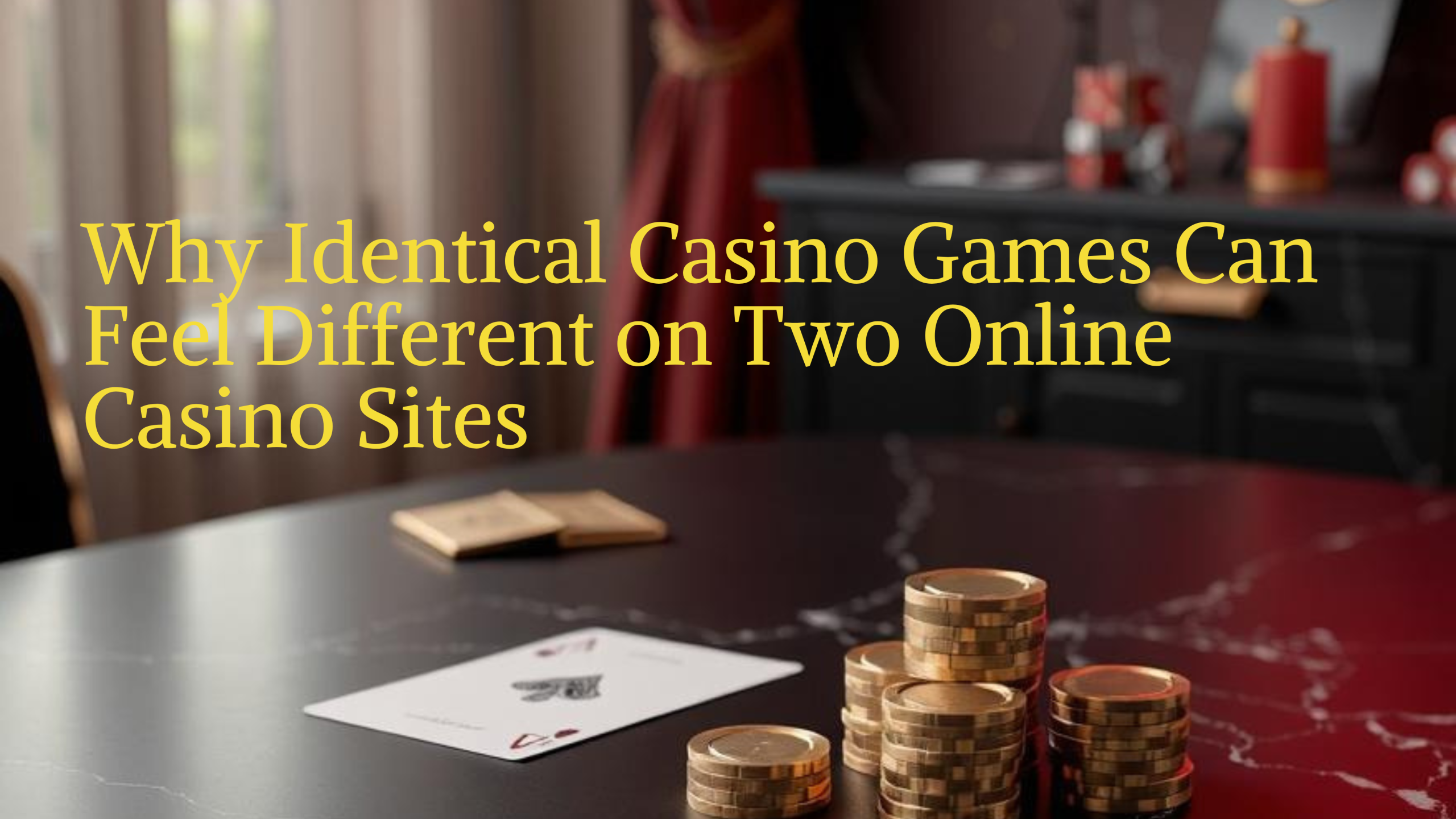 Why Identical Casino Games Can Feel Different on Two Online Casino Sites
