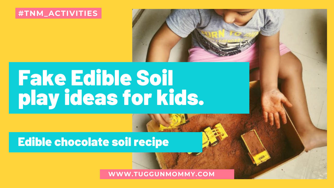 A fake edible soil play for kids