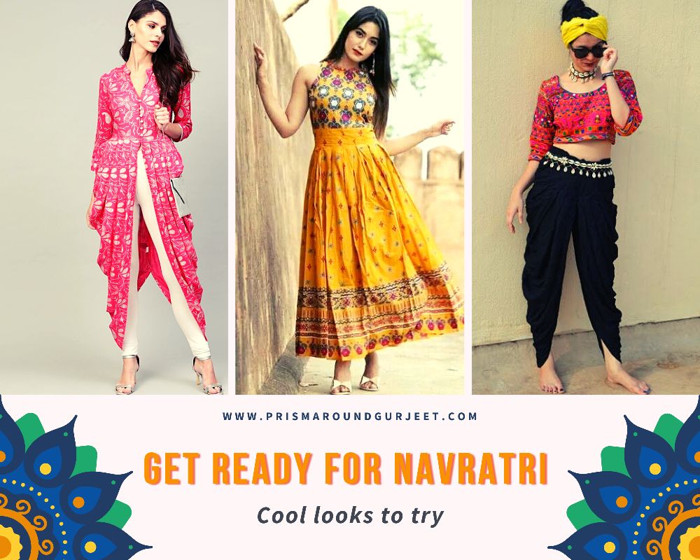 Navratri Outfits Ideas |2020 | 7 Ways | Tulip pants, Navratri dress, Garba  dress